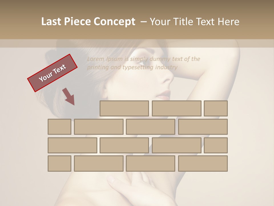 Woman Trend Face PowerPoint Template