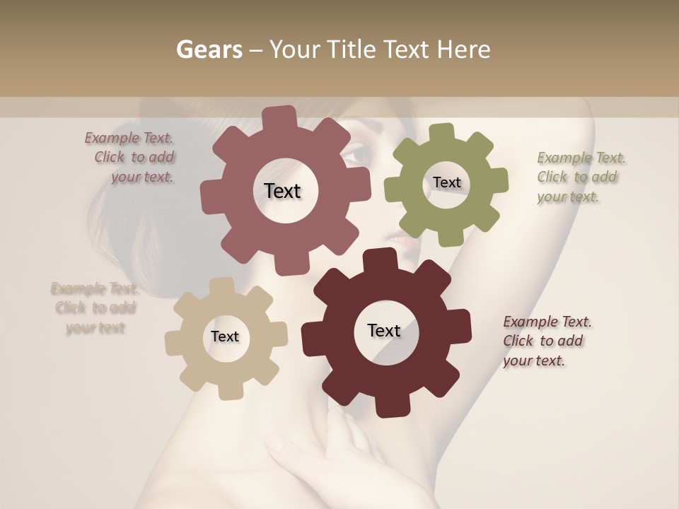 Woman Trend Face PowerPoint Template