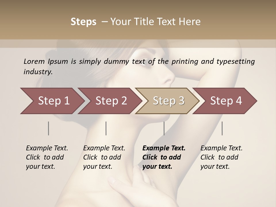 Woman Trend Face PowerPoint Template