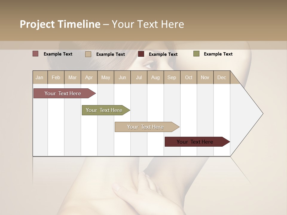 Woman Trend Face PowerPoint Template