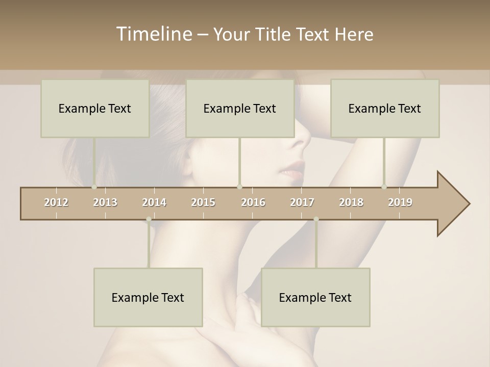 Woman Trend Face PowerPoint Template