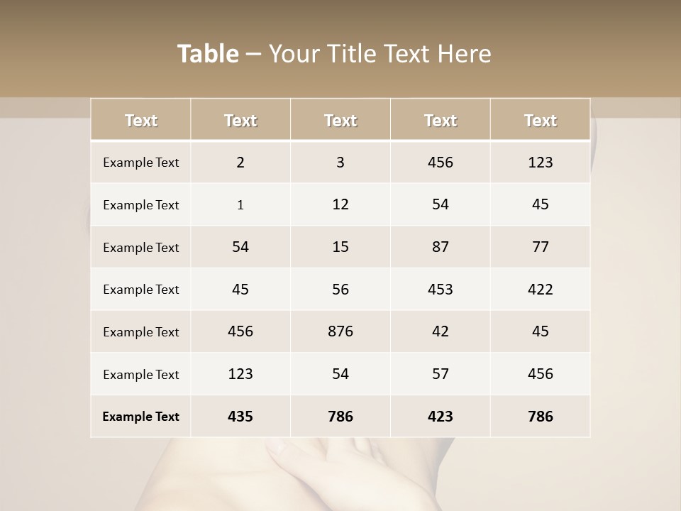 Woman Trend Face PowerPoint Template