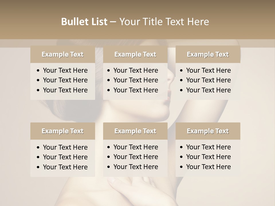 Woman Trend Face PowerPoint Template