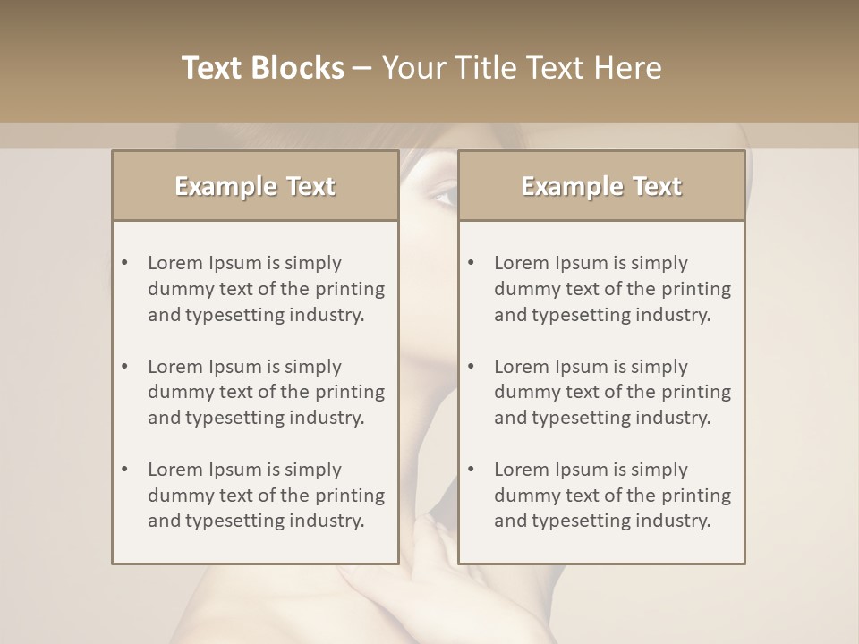 Woman Trend Face PowerPoint Template