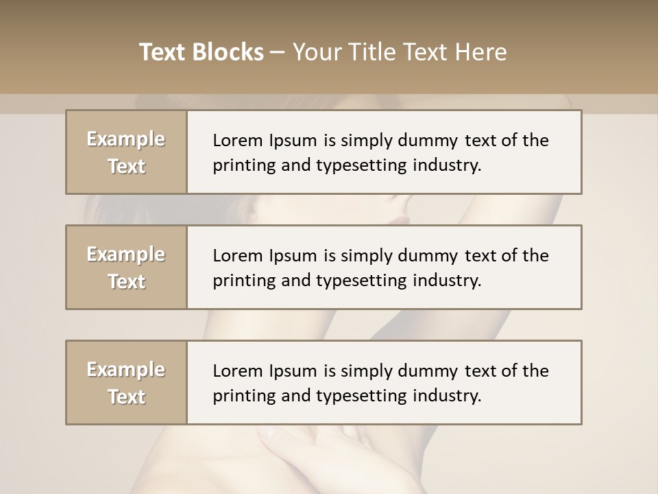 Woman Trend Face PowerPoint Template