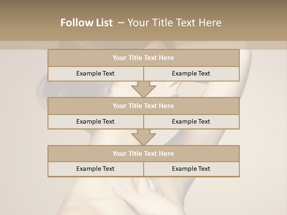 Woman Trend Face PowerPoint Template