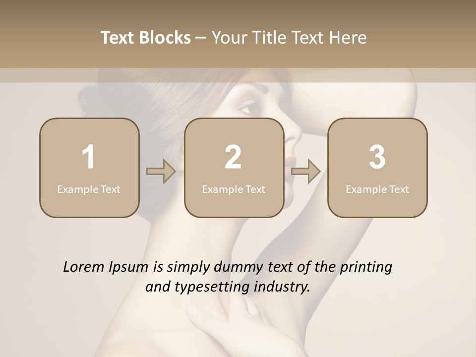 Woman Trend Face PowerPoint Template