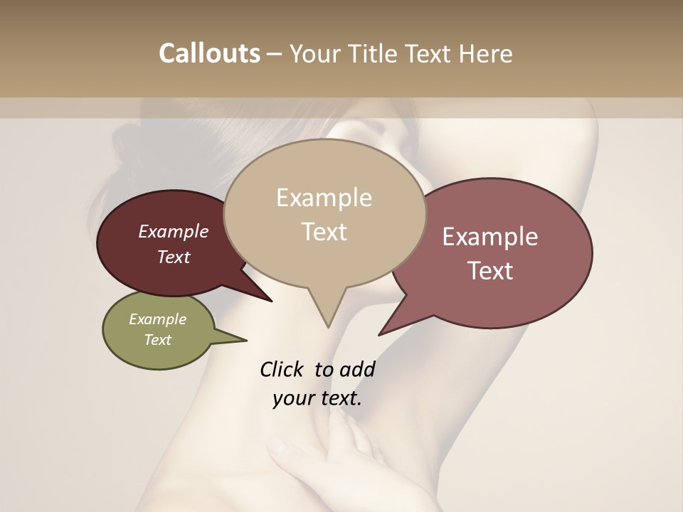 Woman Trend Face PowerPoint Template