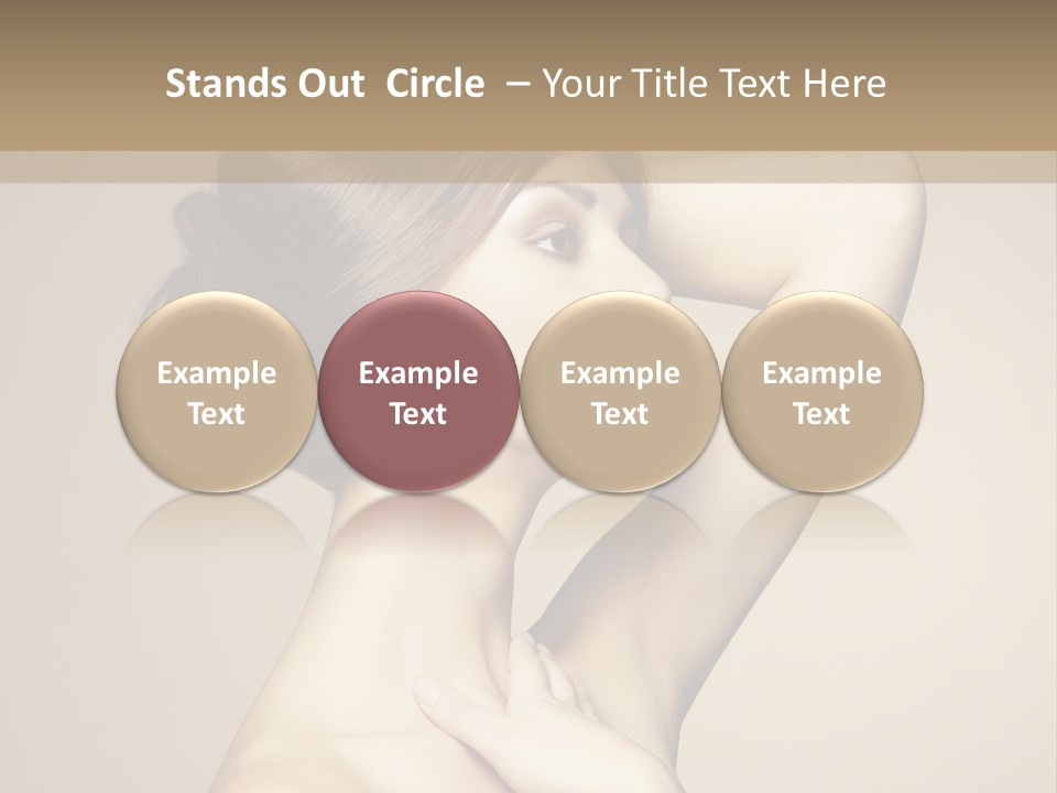 Woman Trend Face PowerPoint Template