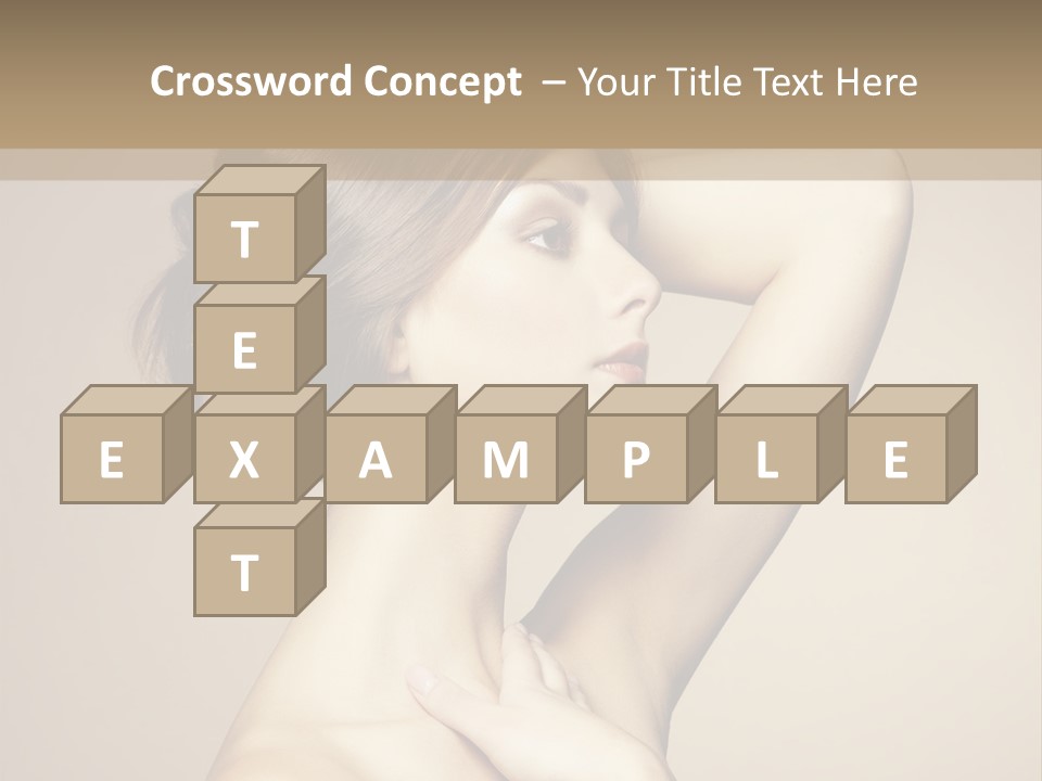 Woman Trend Face PowerPoint Template