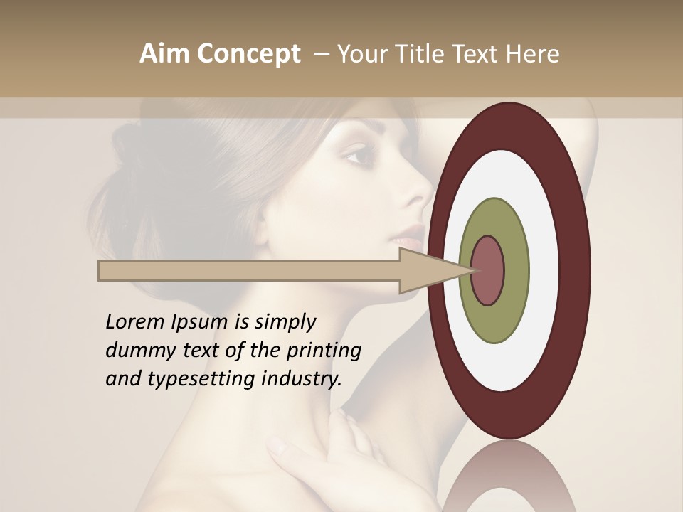 Woman Trend Face PowerPoint Template