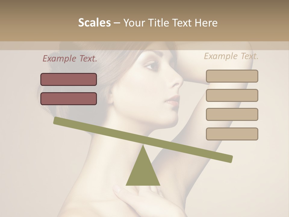 Woman Trend Face PowerPoint Template