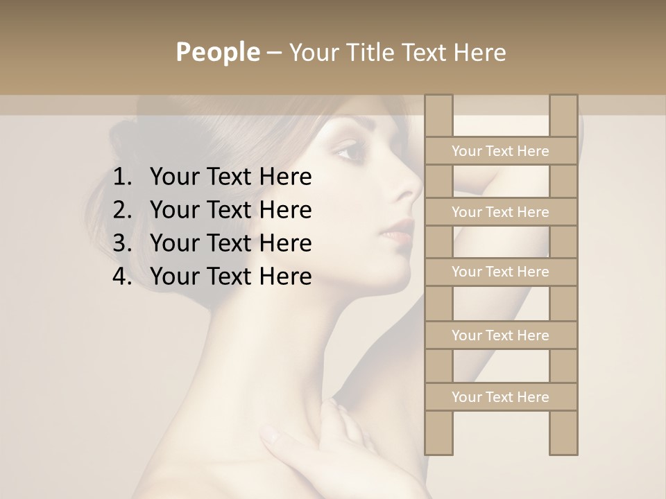 Woman Trend Face PowerPoint Template