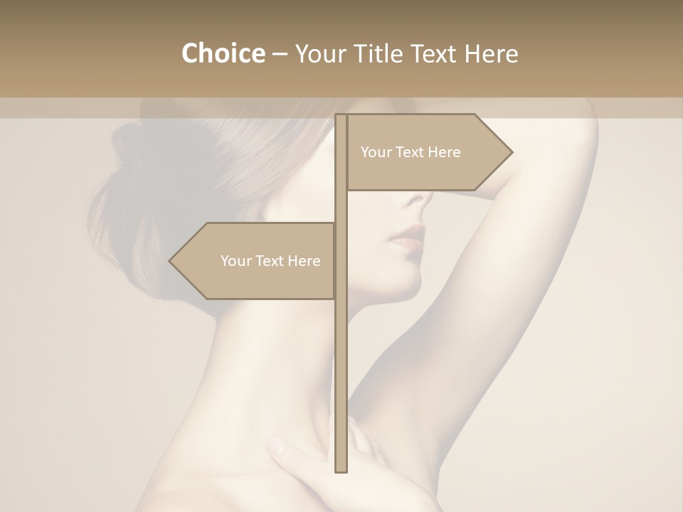 Woman Trend Face PowerPoint Template