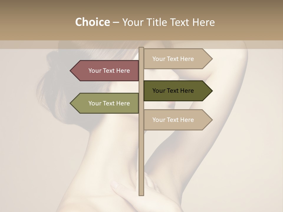 Woman Trend Face PowerPoint Template