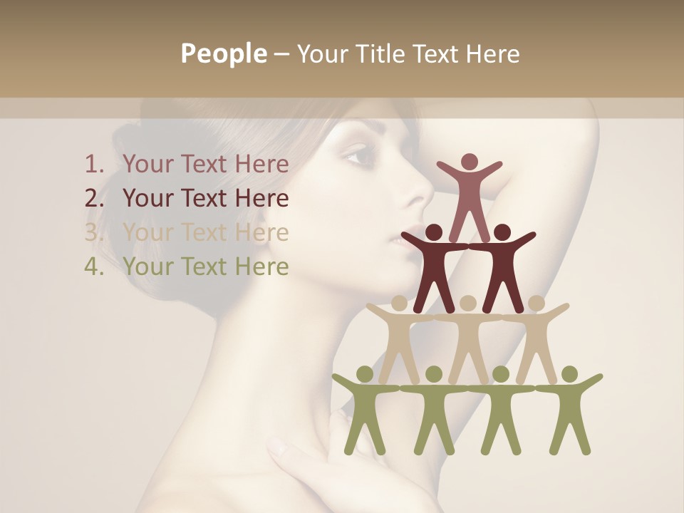 Woman Trend Face PowerPoint Template