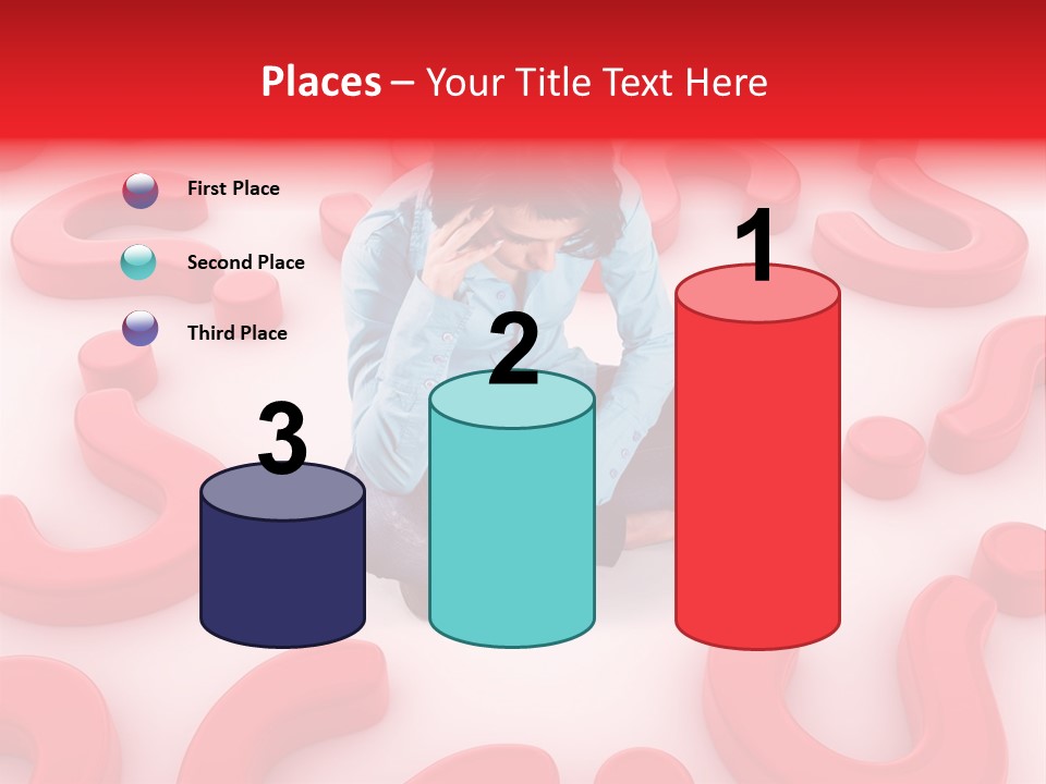 Depression Assistance Person PowerPoint Template