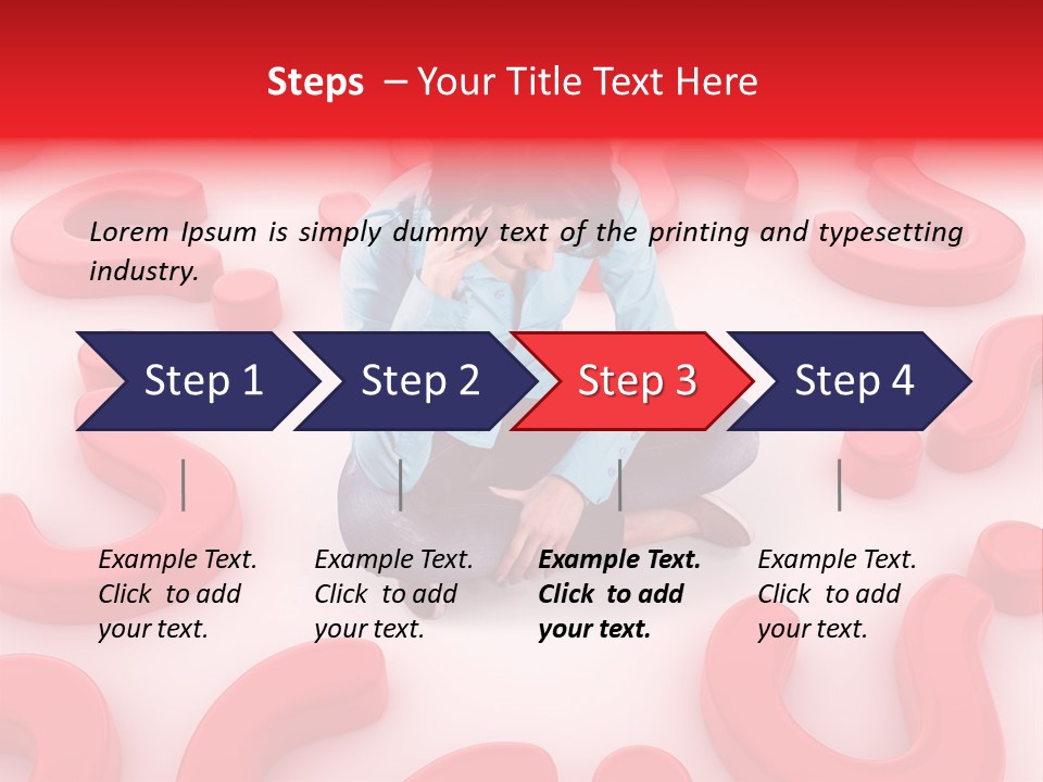 Depression Assistance Person PowerPoint Template