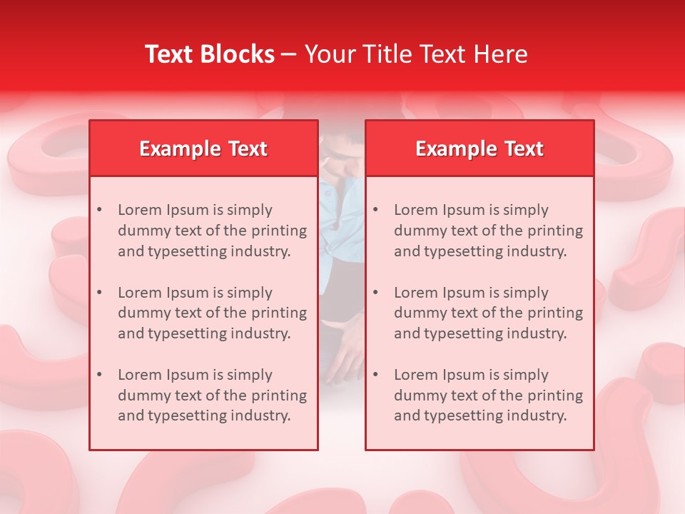 Depression Assistance Person PowerPoint Template