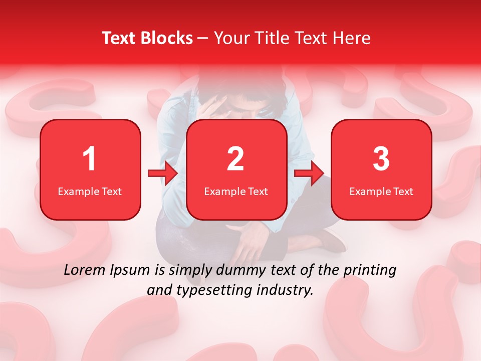 Depression Assistance Person PowerPoint Template