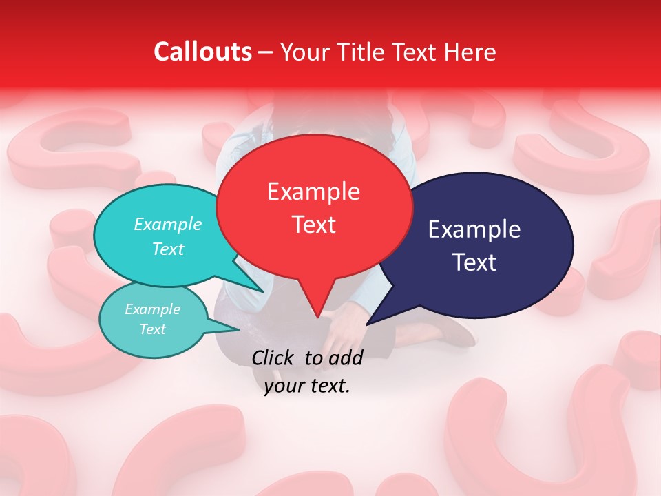 Depression Assistance Person PowerPoint Template