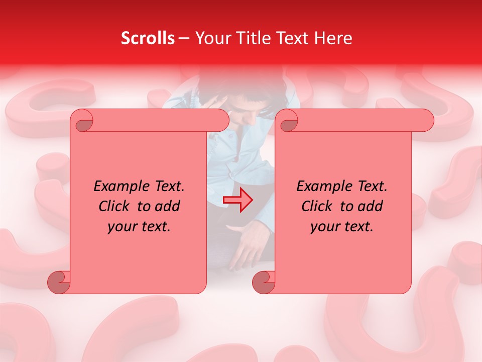 Depression Assistance Person PowerPoint Template