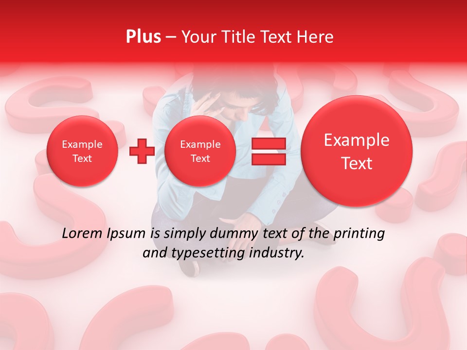 Depression Assistance Person PowerPoint Template