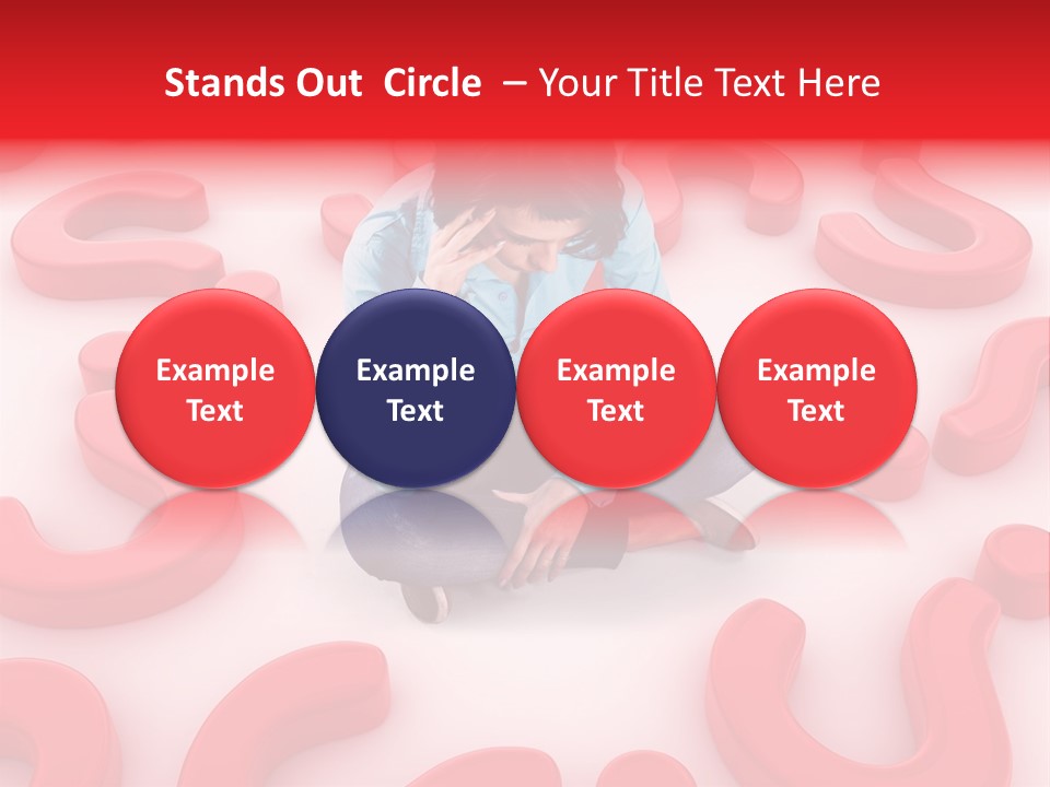 Depression Assistance Person PowerPoint Template