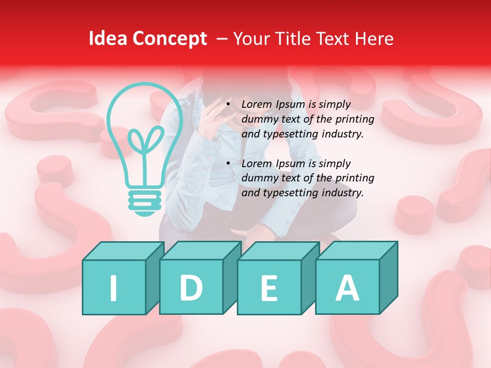 Depression Assistance Person PowerPoint Template