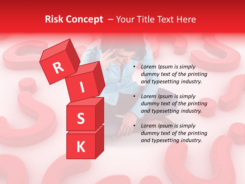 Depression Assistance Person PowerPoint Template