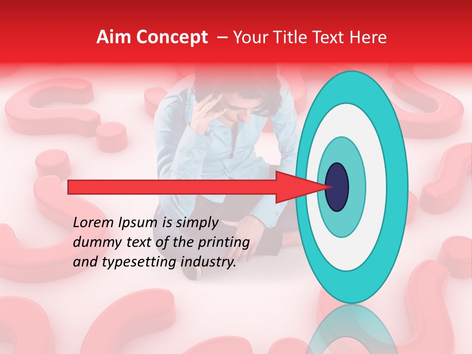 Depression Assistance Person PowerPoint Template