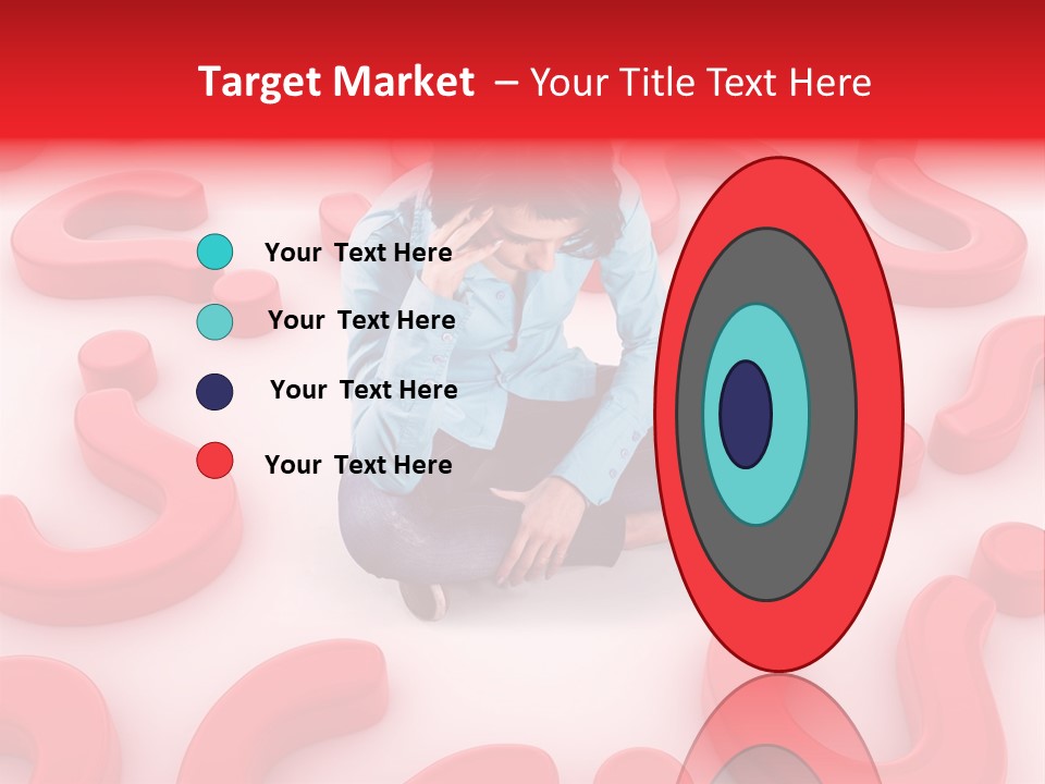 Depression Assistance Person PowerPoint Template