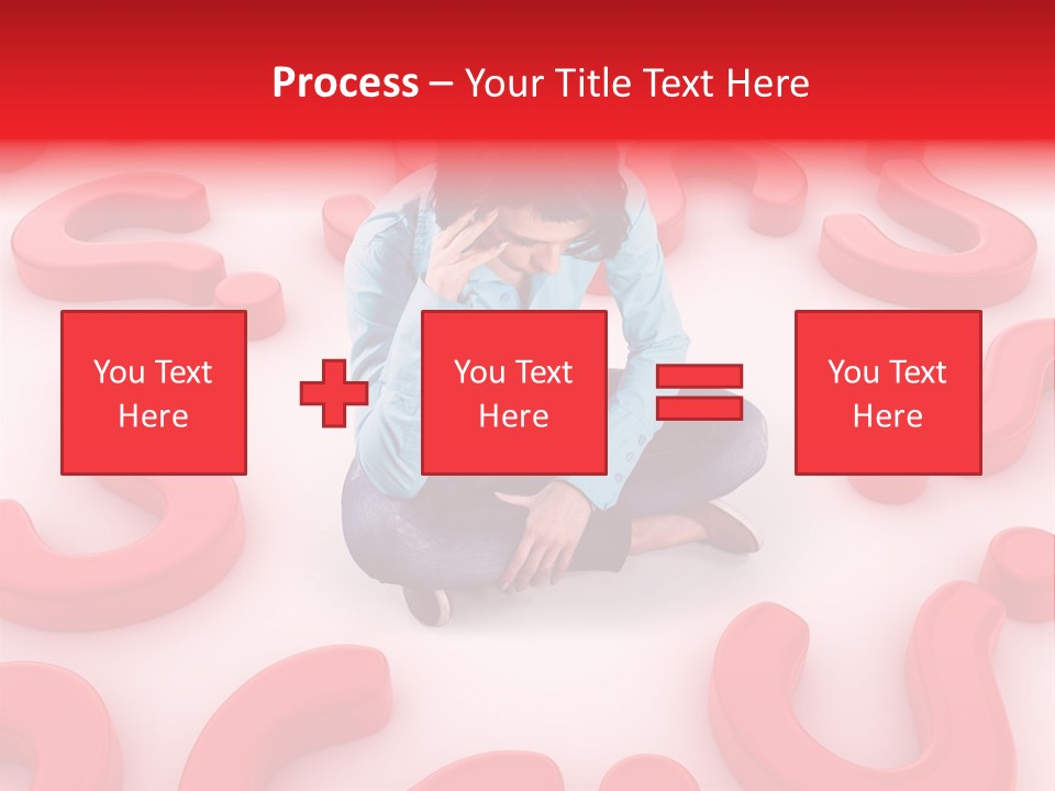 Depression Assistance Person PowerPoint Template
