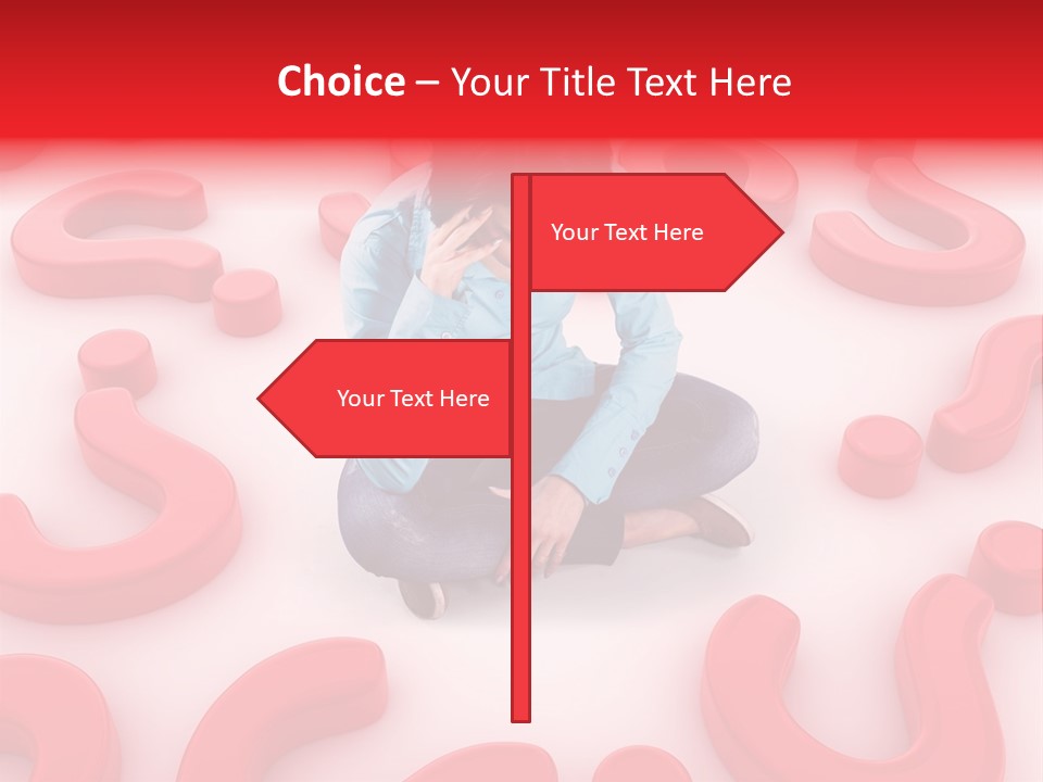 Depression Assistance Person PowerPoint Template