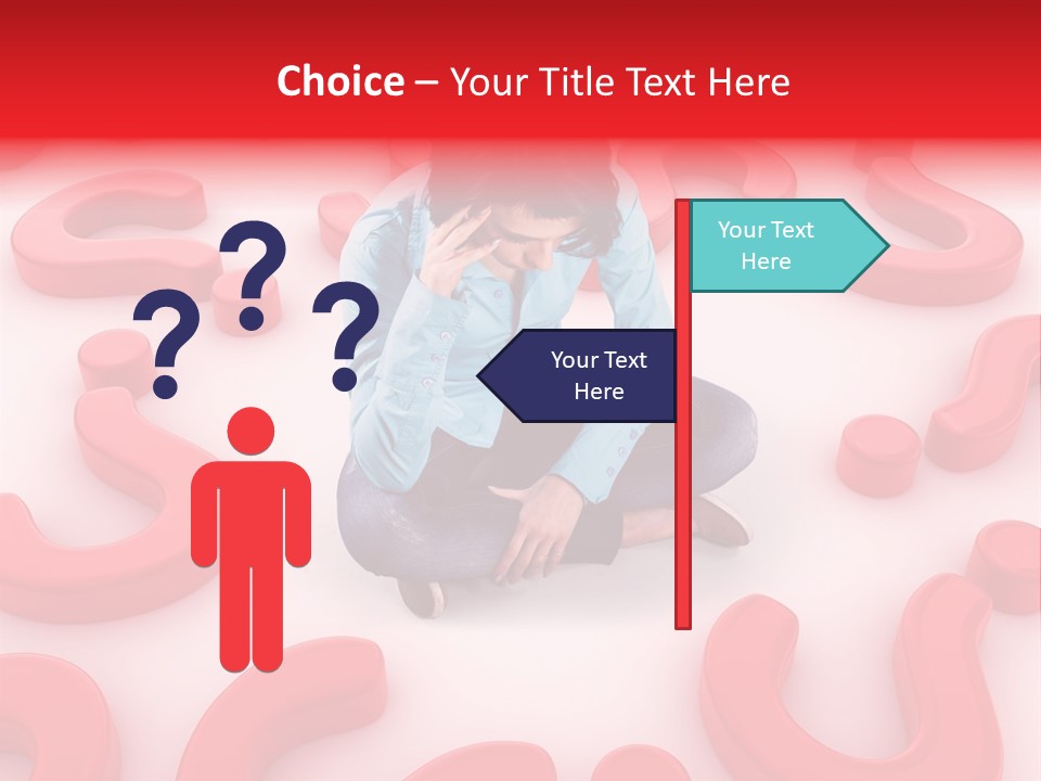 Depression Assistance Person PowerPoint Template