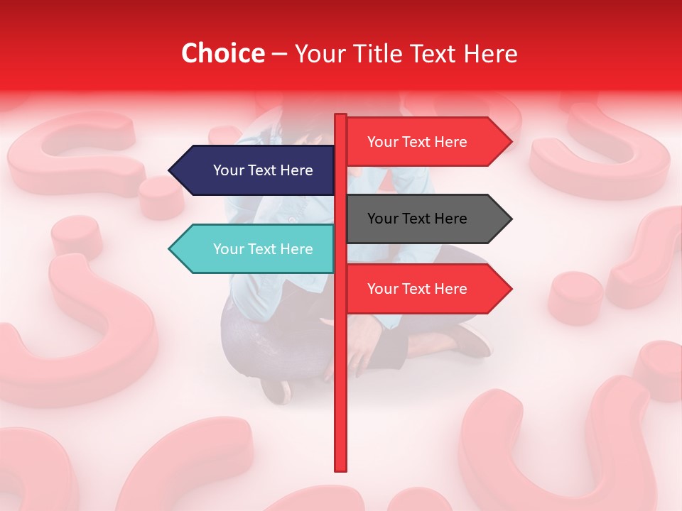 Depression Assistance Person PowerPoint Template