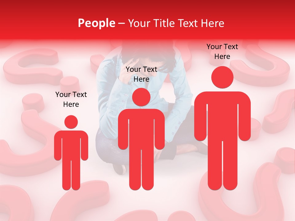 Depression Assistance Person PowerPoint Template