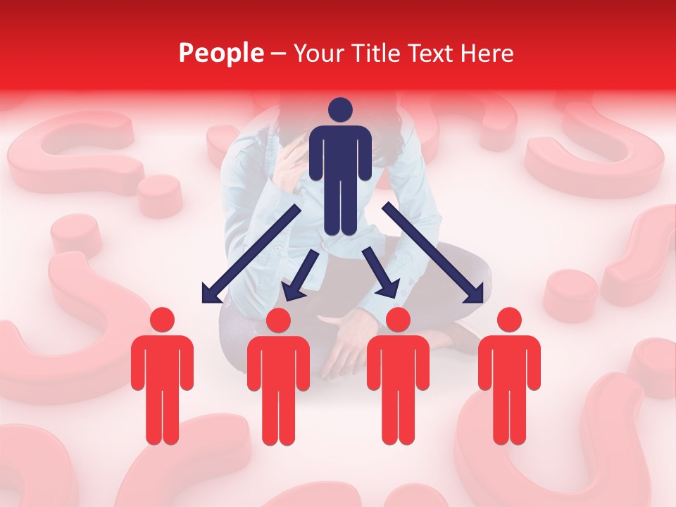 Depression Assistance Person PowerPoint Template