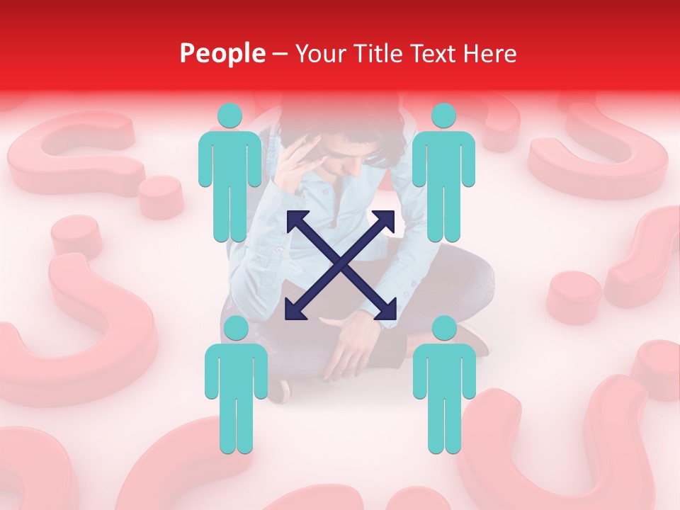 Depression Assistance Person PowerPoint Template