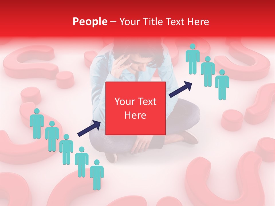 Depression Assistance Person PowerPoint Template