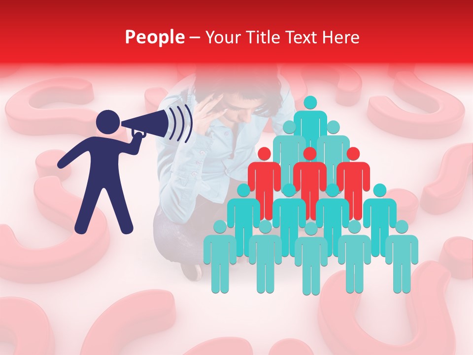 Depression Assistance Person PowerPoint Template