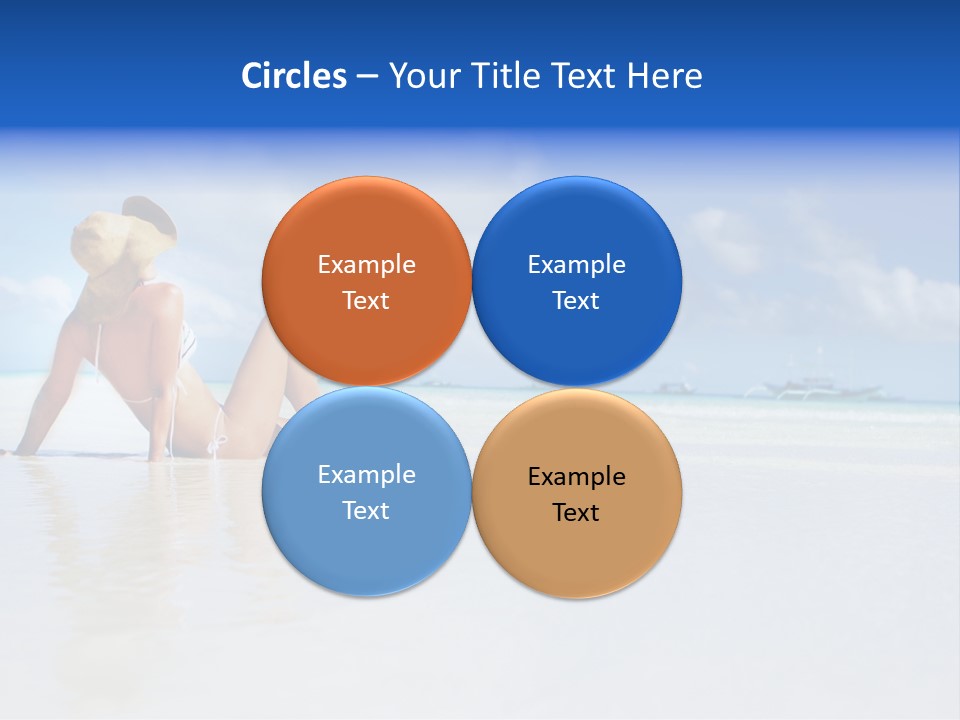 Swimming Person Nature PowerPoint Template