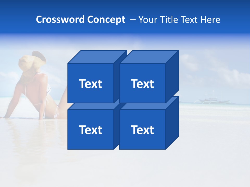 Swimming Person Nature PowerPoint Template