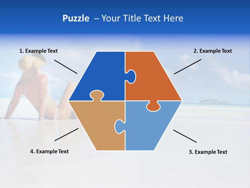 Swimming Person Nature PowerPoint Template