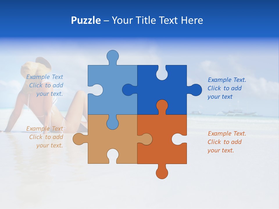 Swimming Person Nature PowerPoint Template