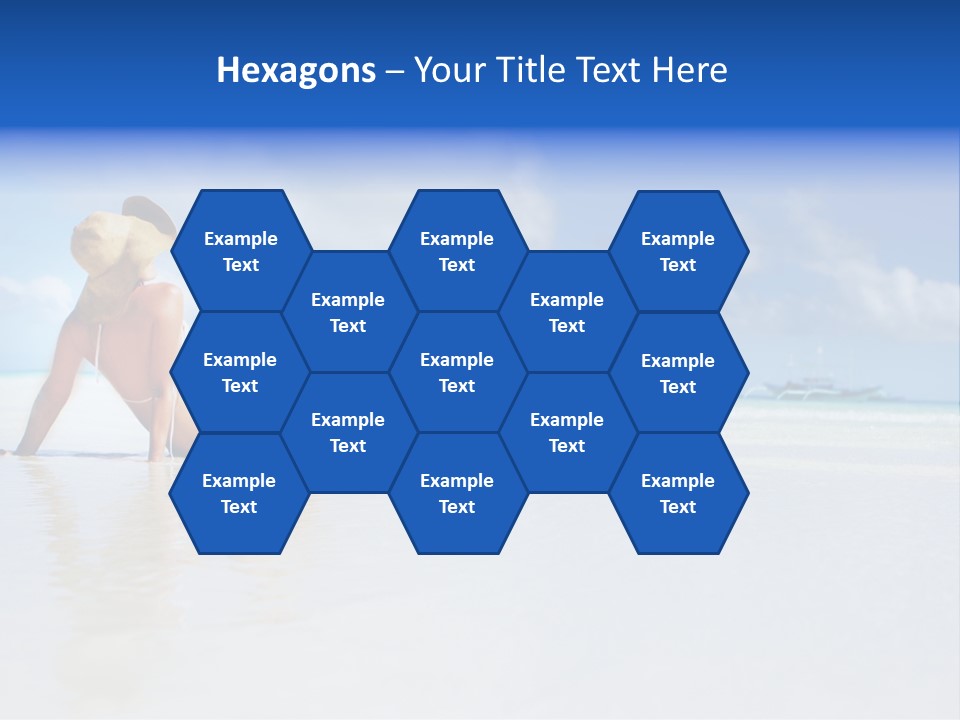 Swimming Person Nature PowerPoint Template