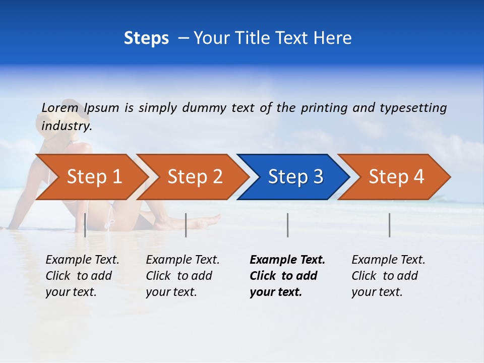 Swimming Person Nature PowerPoint Template