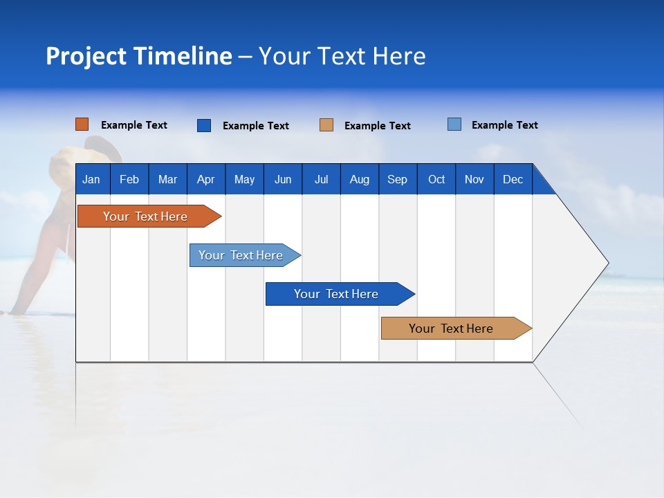 Swimming Person Nature PowerPoint Template