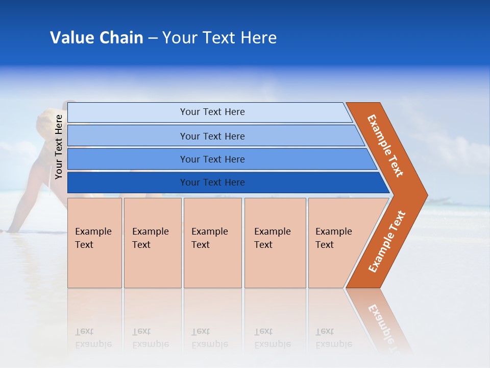 Swimming Person Nature PowerPoint Template