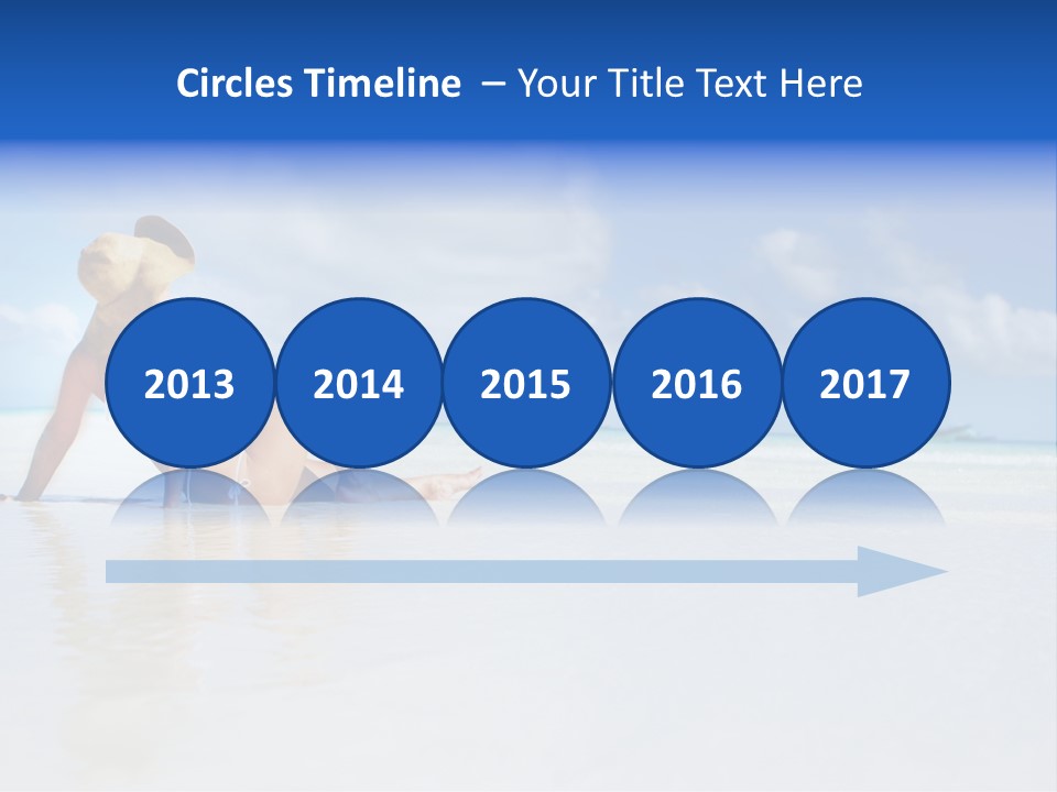 Swimming Person Nature PowerPoint Template